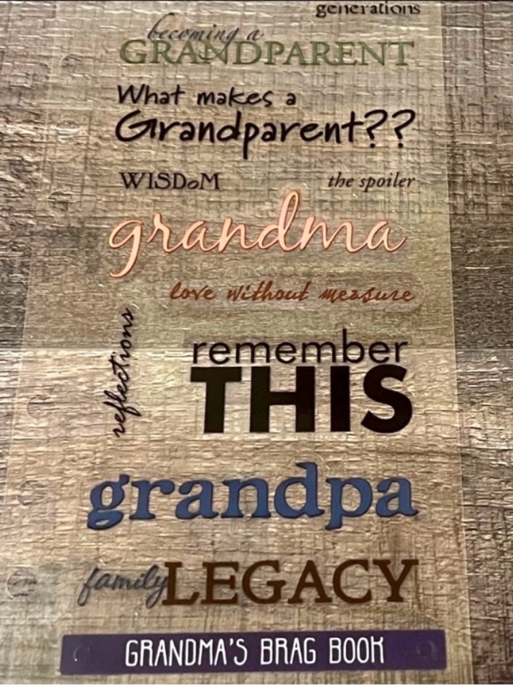 💞 New Grandparents Scrapbook Craft Stickers